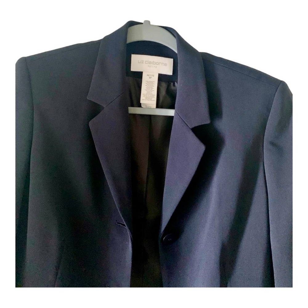 Liz Claiborne Jacket Women’s Black Size 8P - Picture 6 of 10